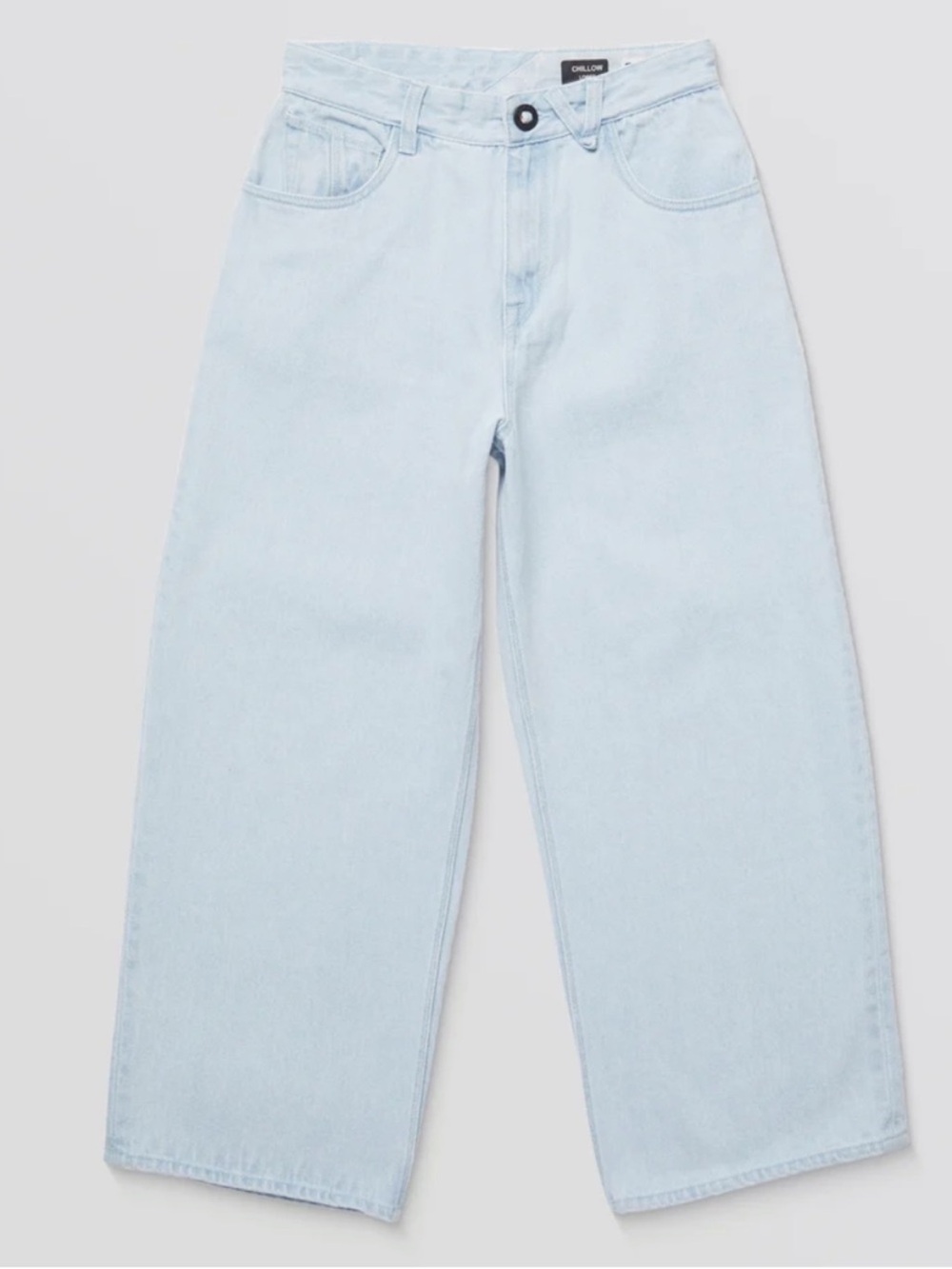 Volcom 10 (25) Jeans Big Boy Youth Chillow in Light Blue Loose Baggy Skater NWT